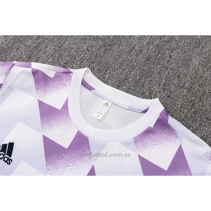 Chandal del Real Madrid Manga Corta 2022-2023 Blanco y Purpura